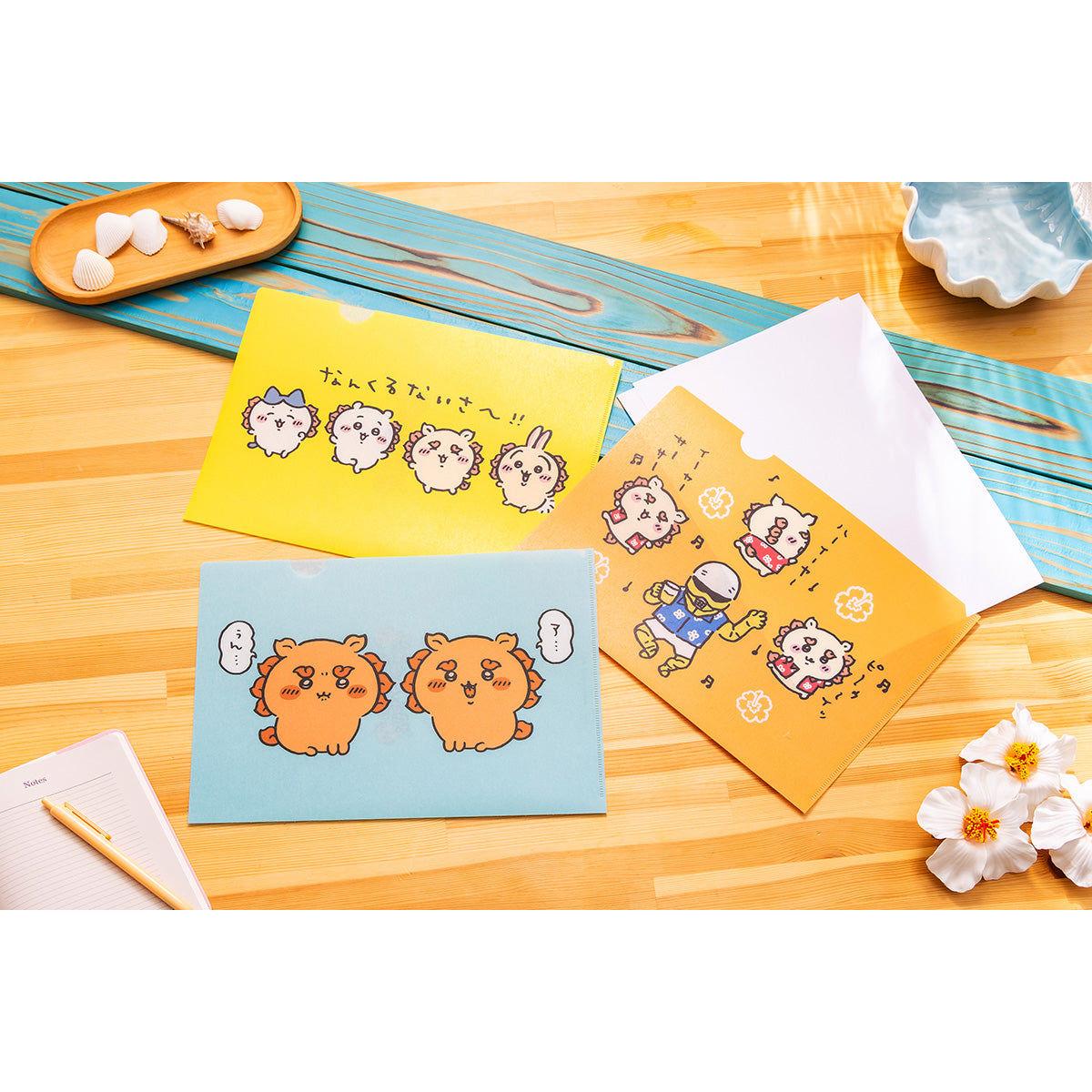 Chiikawa Shisa's Souvenir Shop Soft Touch Clear File (Pui)