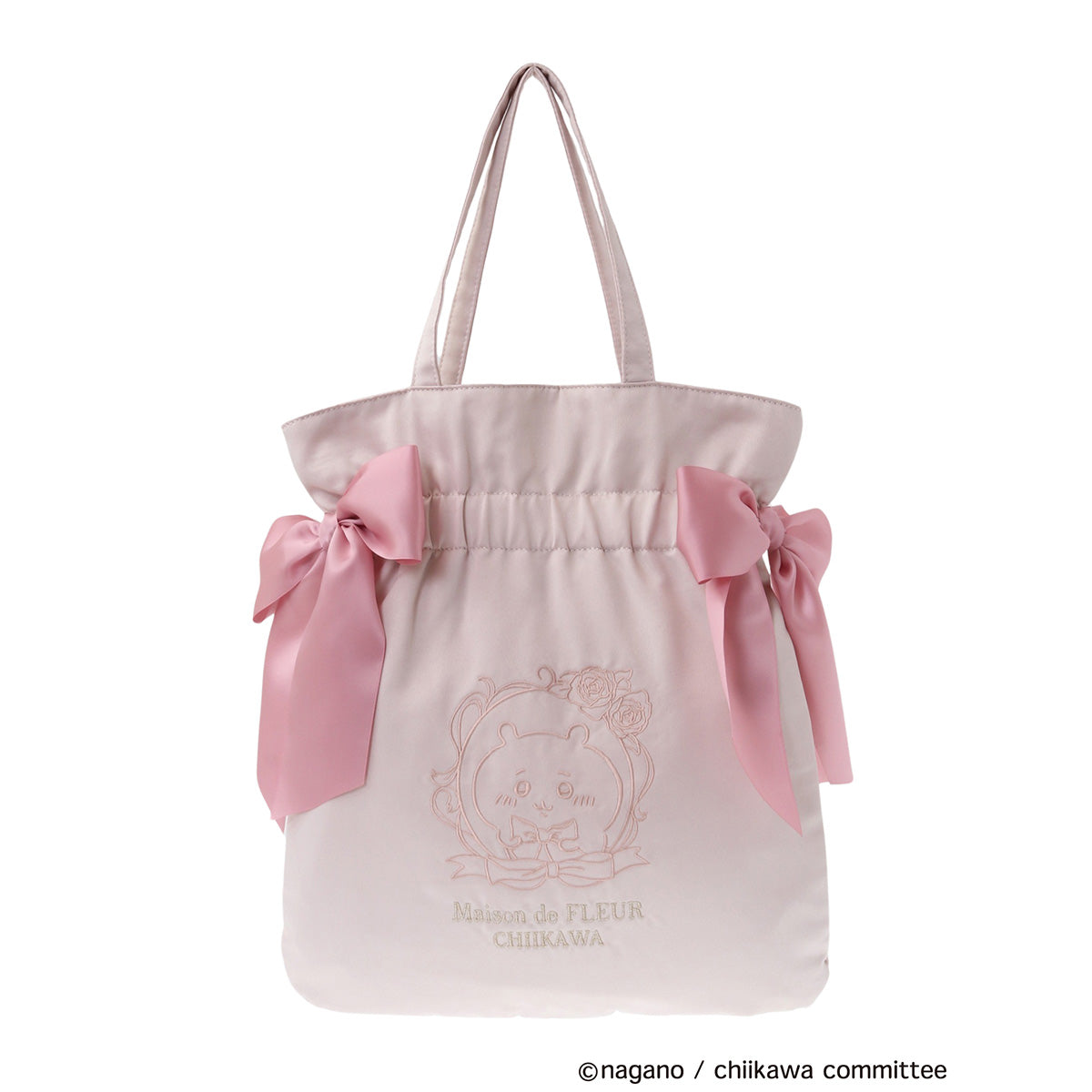 【予約】ちいかわ Maison de FLEUR 刺繍ダブルリボントートバッグ(ちいかわ)【2025年3月中旬より順次発送予定(発送延期の場合もキャンセル不可)】【通常商品と同時購入・配送希望日指定不可】【キャンペーン対象外】
