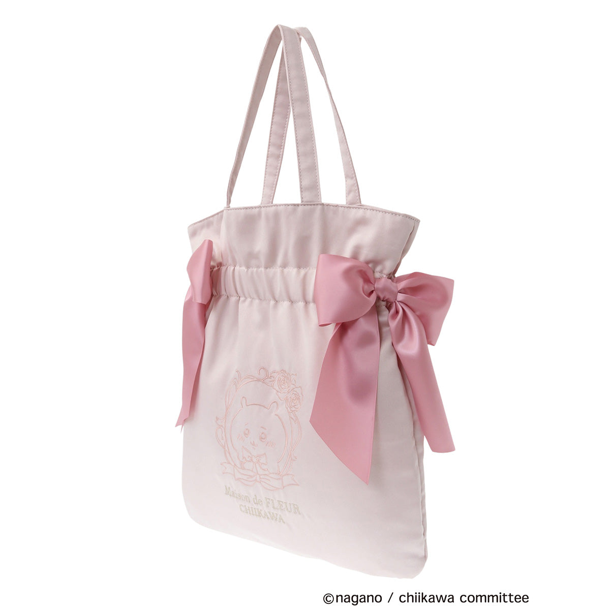 【予約】ちいかわ Maison de FLEUR 刺繍ダブルリボントートバッグ(ちいかわ)【2025年3月中旬より順次発送予定(発送延期の場合もキャンセル不可)】【通常商品と同時購入・配送希望日指定不可】【キャンペーン対象外】