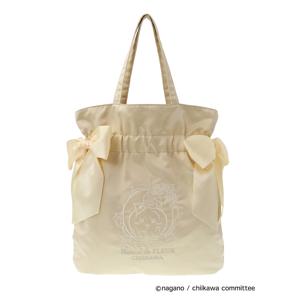 【予約】ちいかわ Maison de FLEUR 刺繍ダブルリボントートバッグ(うさぎ)【2025年3月中旬より順次発送予定(発送延期の場合もキャンセル不可)】【通常商品と同時購入・配送希望日指定不可】【キャンペーン対象外】