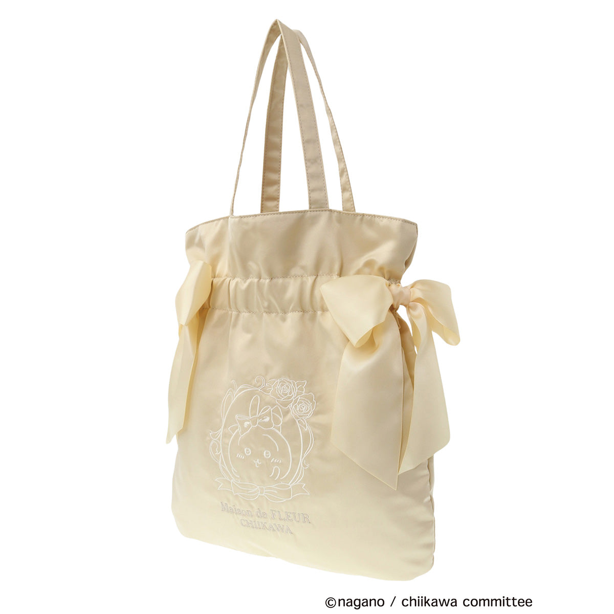 【予約】ちいかわ Maison de FLEUR 刺繍ダブルリボントートバッグ(うさぎ)【2025年3月中旬より順次発送予定(発送延期の場合もキャンセル不可)】【通常商品と同時購入・配送希望日指定不可】【キャンペーン対象外】
