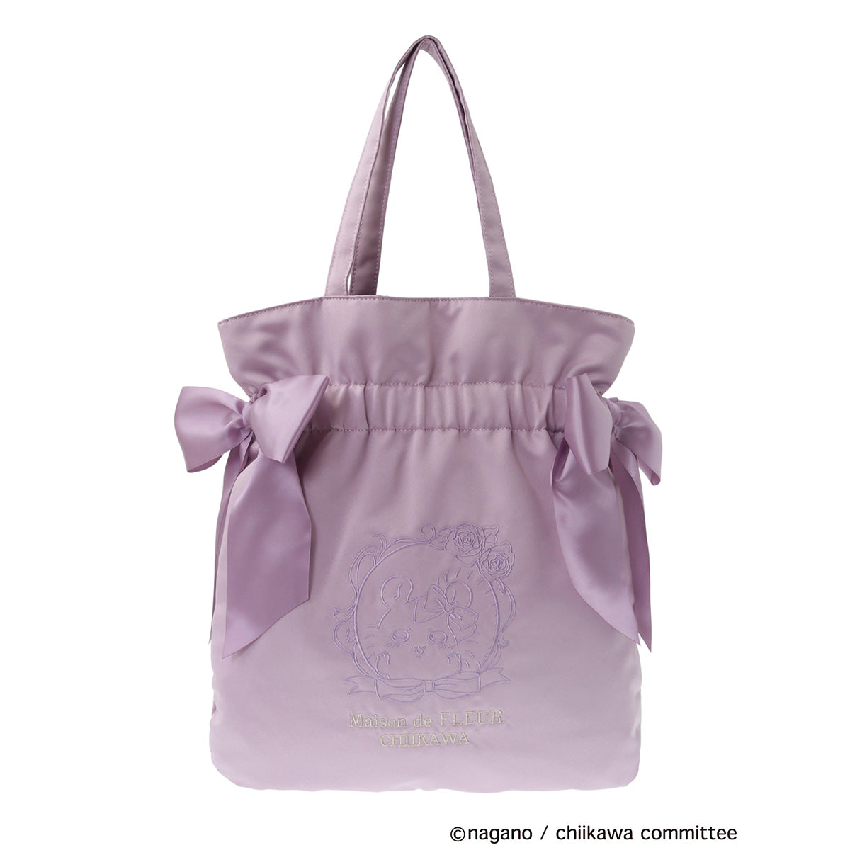 【予約】ちいかわ Maison de FLEUR 刺繍ダブルリボントートバッグ(モモンガ)【2025年3月中旬より順次発送予定(発送延期の場合もキャンセル不可)】【通常商品と同時購入・配送希望日指定不可】【キャンペーン対象外】