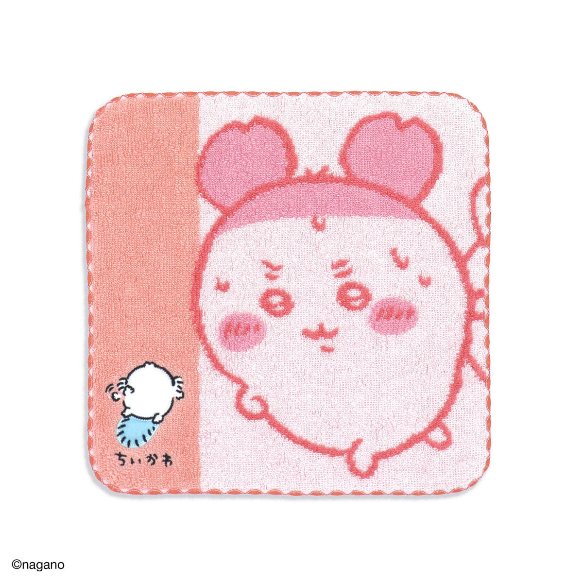 ちいかわ タオルハンカチ(運んでる・ピンク)
