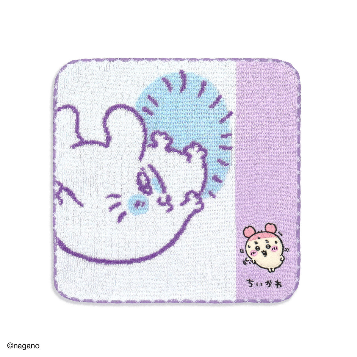Chiikawa Towel Handkerchief (Carrying / Purple)