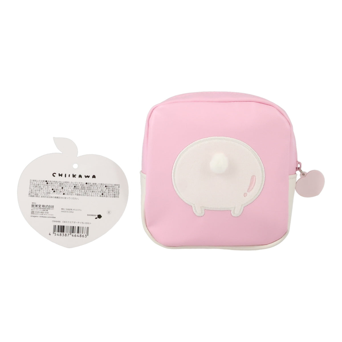 ちいかわ スクエアポーチ(ピーチちいかわ)