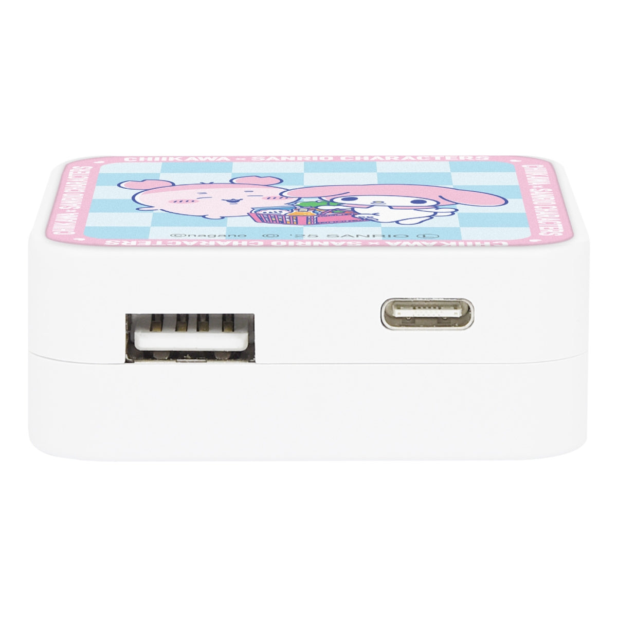 Chiikawa × Sanrio Characters USB/USB Type-C AC Adapter (Furuhonya & My Melody)