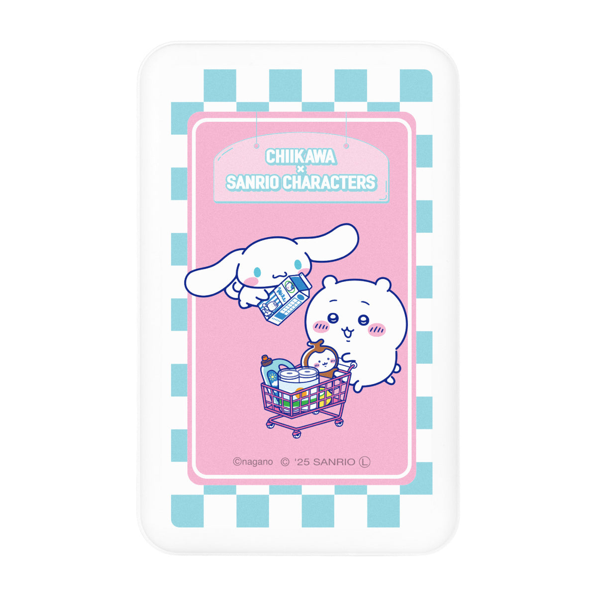 ちいかわ×サンリオキャラクターズ スーパーマーケットなMagSafe対応 ワイヤレスリチウム充電器 5000mAh(ちいかわ&シナモロール)