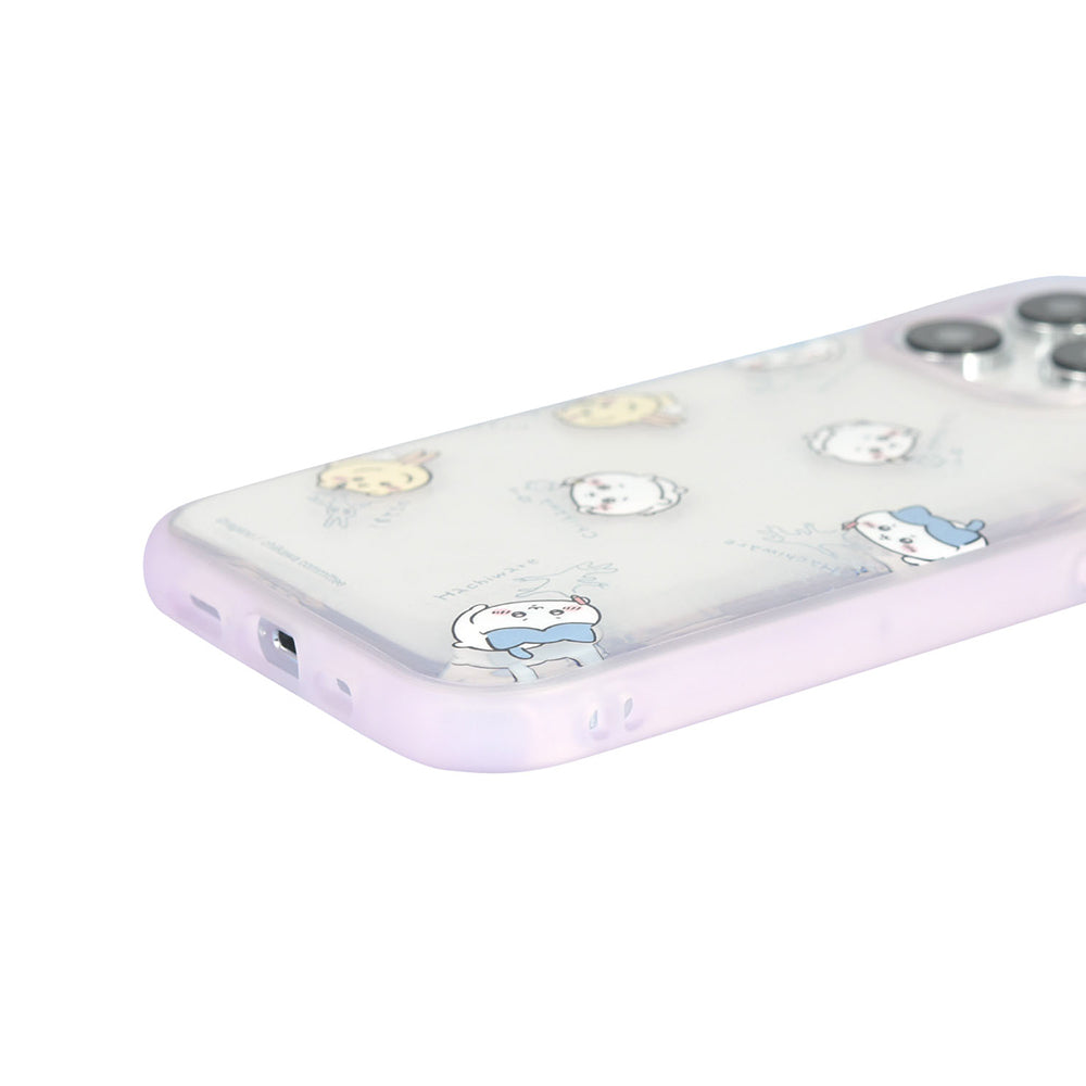 치이카와 IIIIfit Clear iPhone 14Pro/13Pro 호환 케이스 (그림 그리기)