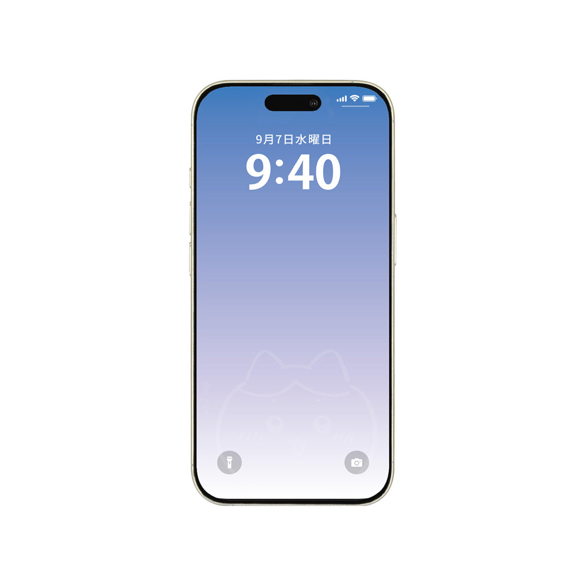 ちいかわ iPhone 16Pro対応 ガラススクリーンプロテクター(ハチワレ)