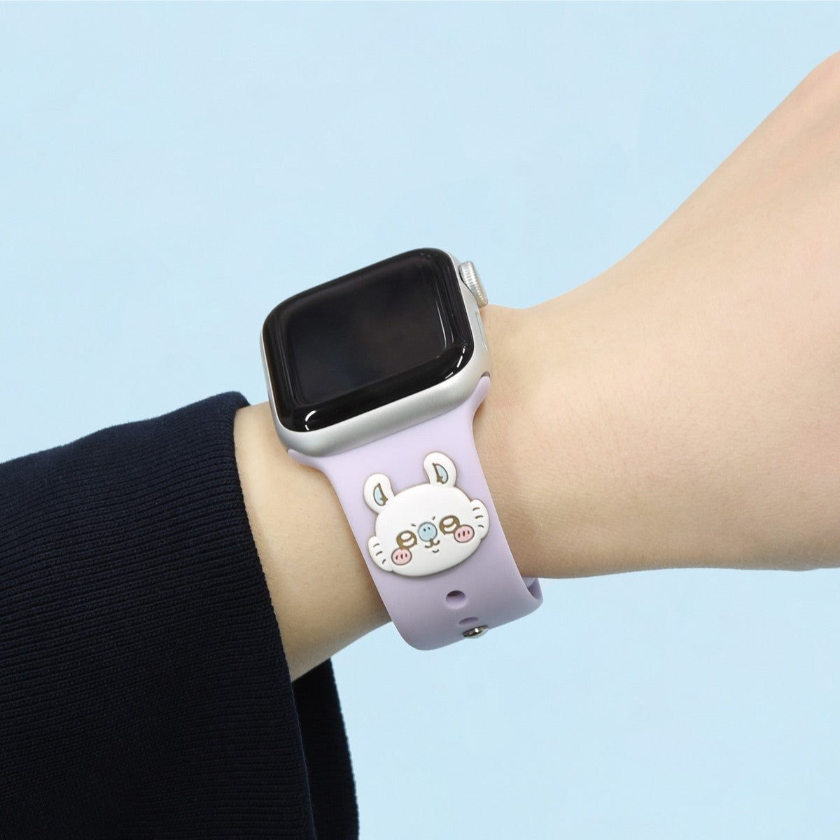 ちいかわ Apple Watch 42/41/40/38mm対応 シリコンバンド(モモンガ)