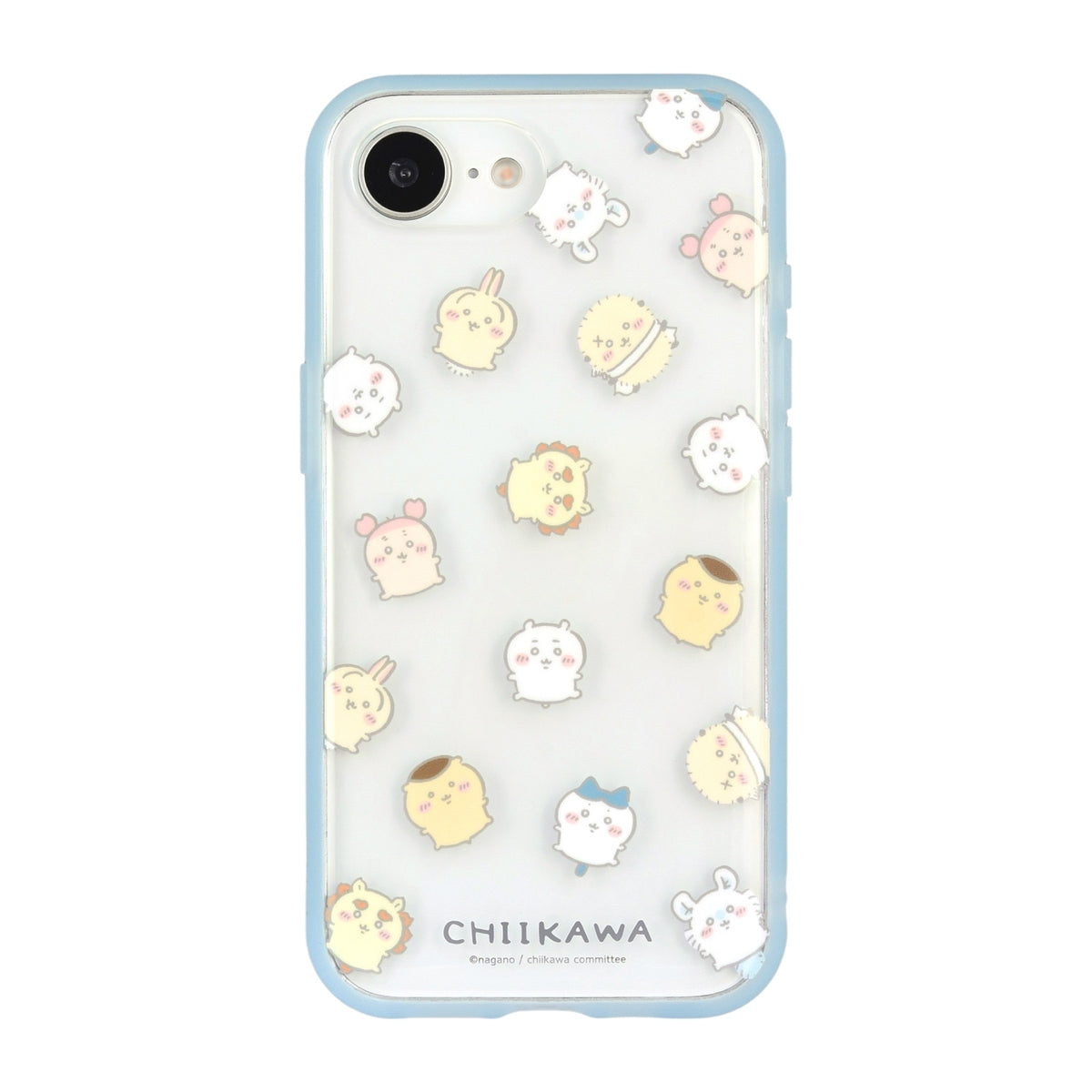 치이카와 IIIIfit 클리어 iPhone 16e 호환 케이스 (총무늬)