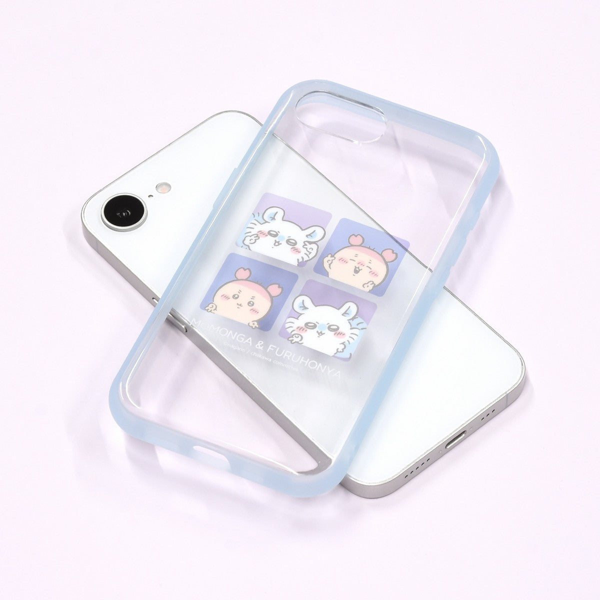Chiikawa IIIIfit Clear iPhone 16e Compatible Case (Momonga & Furuhonya)