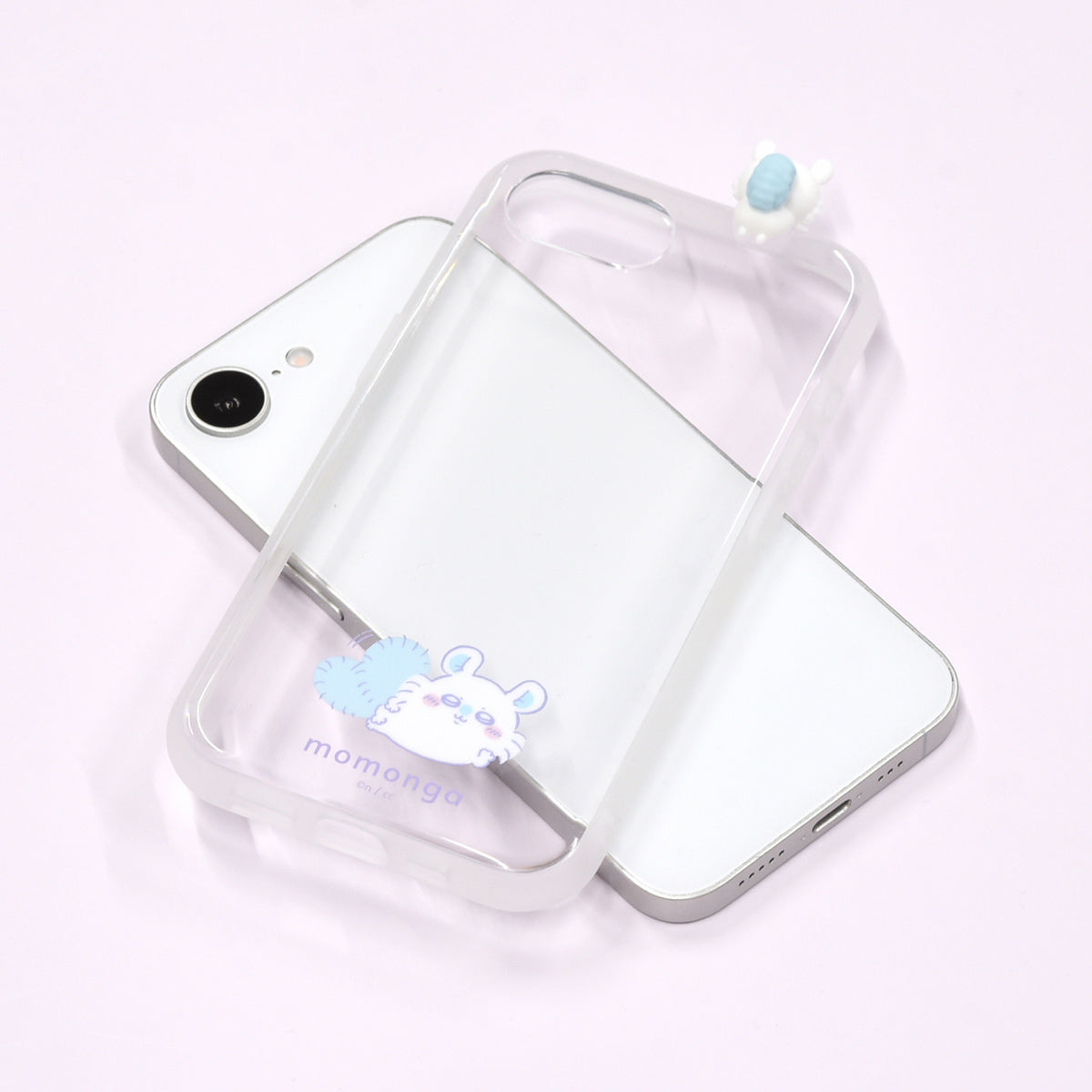 ちいかわ フレーム IIIIfit Clear iPhone16e対応ケース(モモンガ)