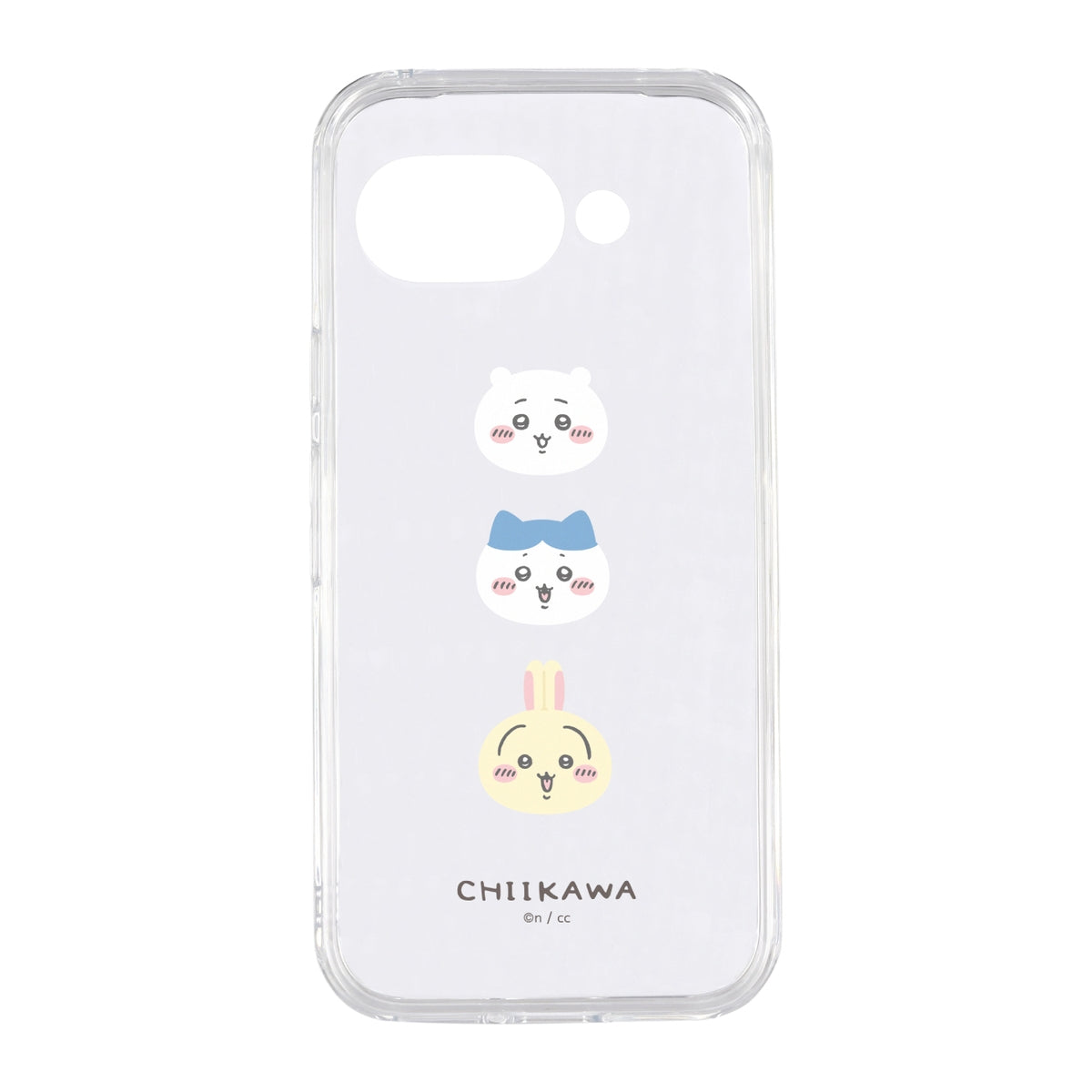 치이카와 Google Pixel 9a 호환 클리어 케이스 (얼굴)