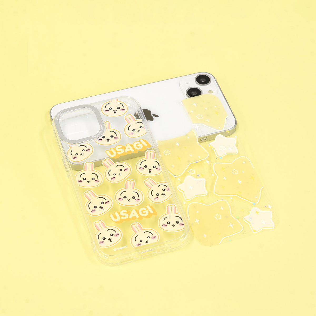 치이카와 카메라 프레임 iPhone 호환 케이스 (우사기)