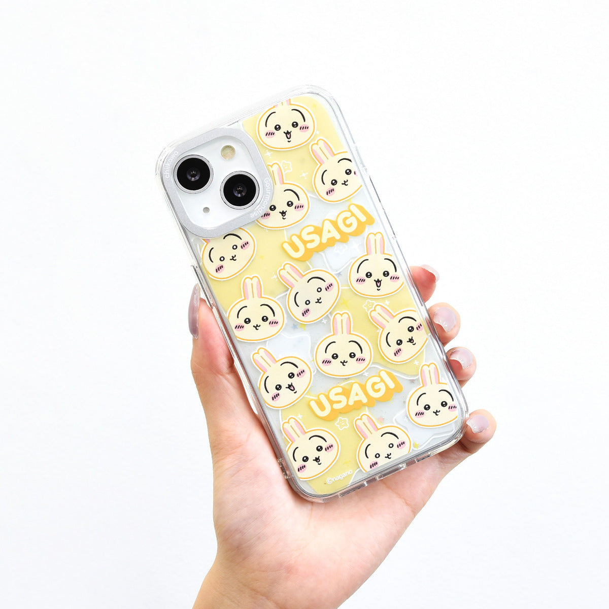 치이카와 카메라 프레임 iPhone 호환 케이스 (우사기)
