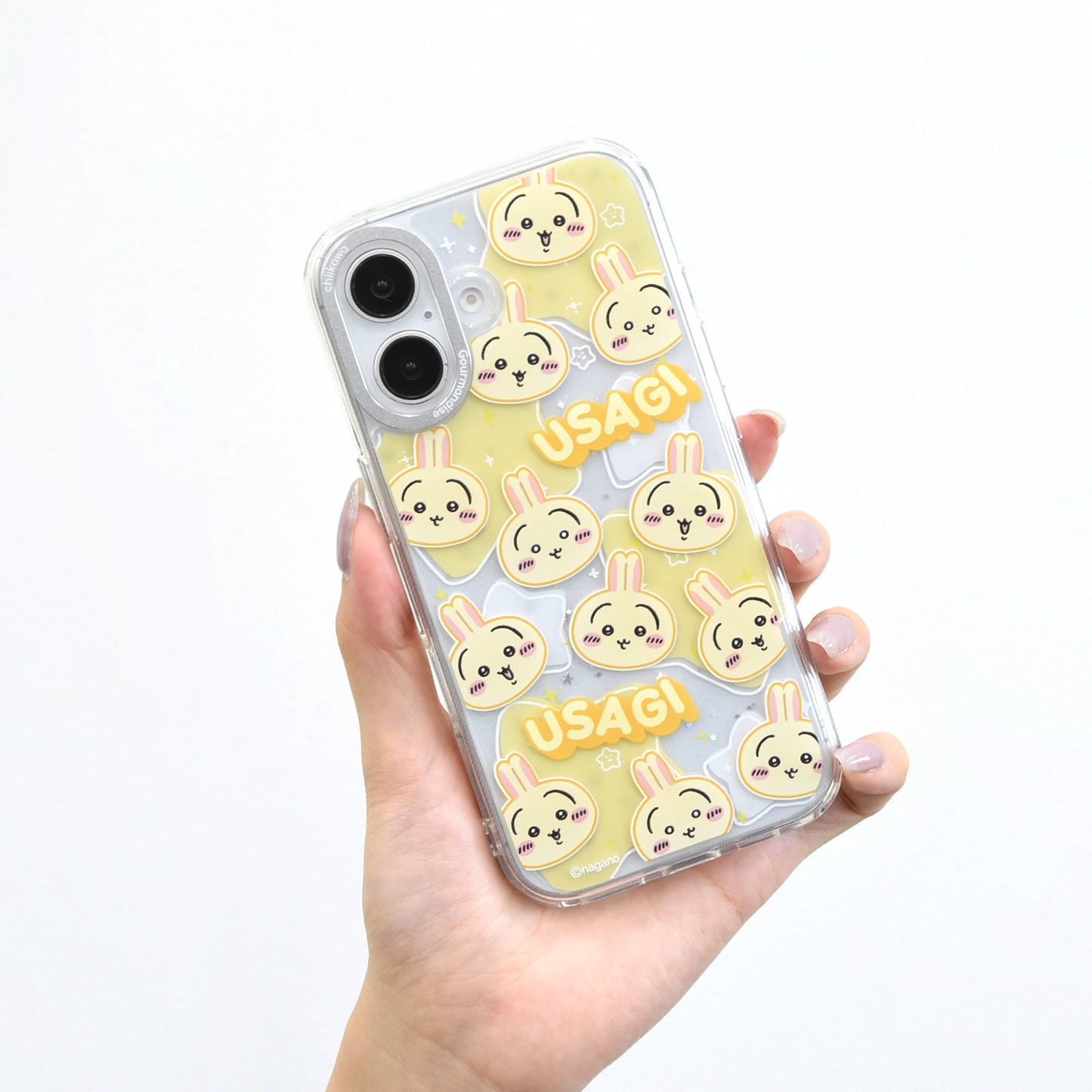 치이카와 카메라 프레임 iPhone 호환 케이스 (우사기)