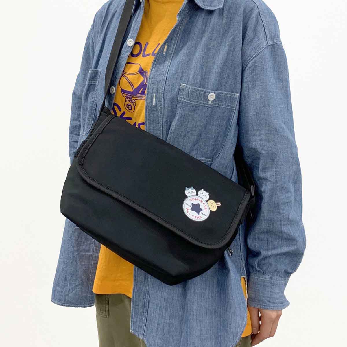 吉伊卡哇×Converse 信使包(深藍色)