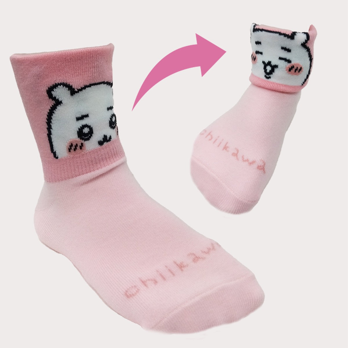Chiikawa Curled Crew Socks (Chiikawa) Kids' Size