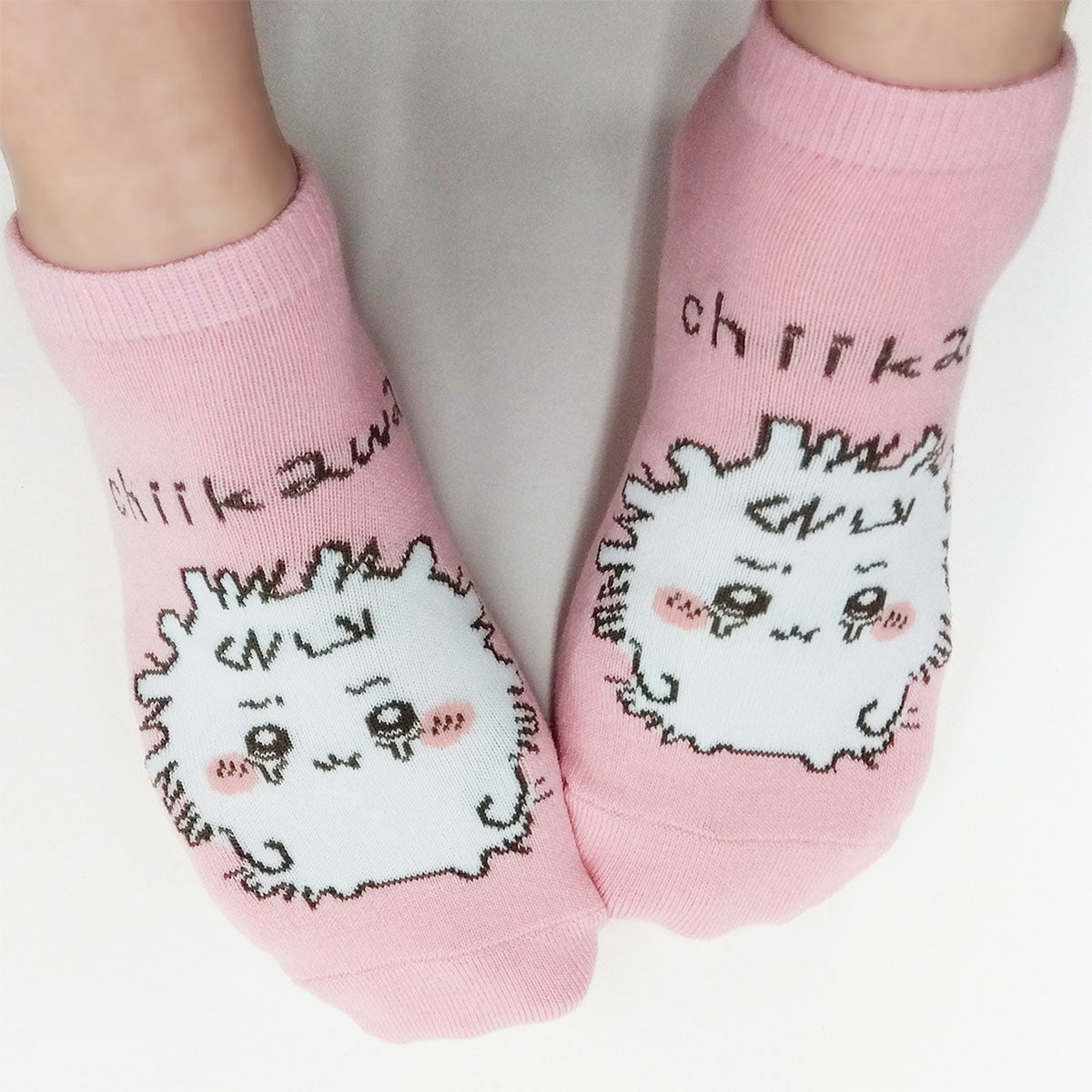 ちいかわ スニーカーソックス(ちいかわ散切り頭) レディース用