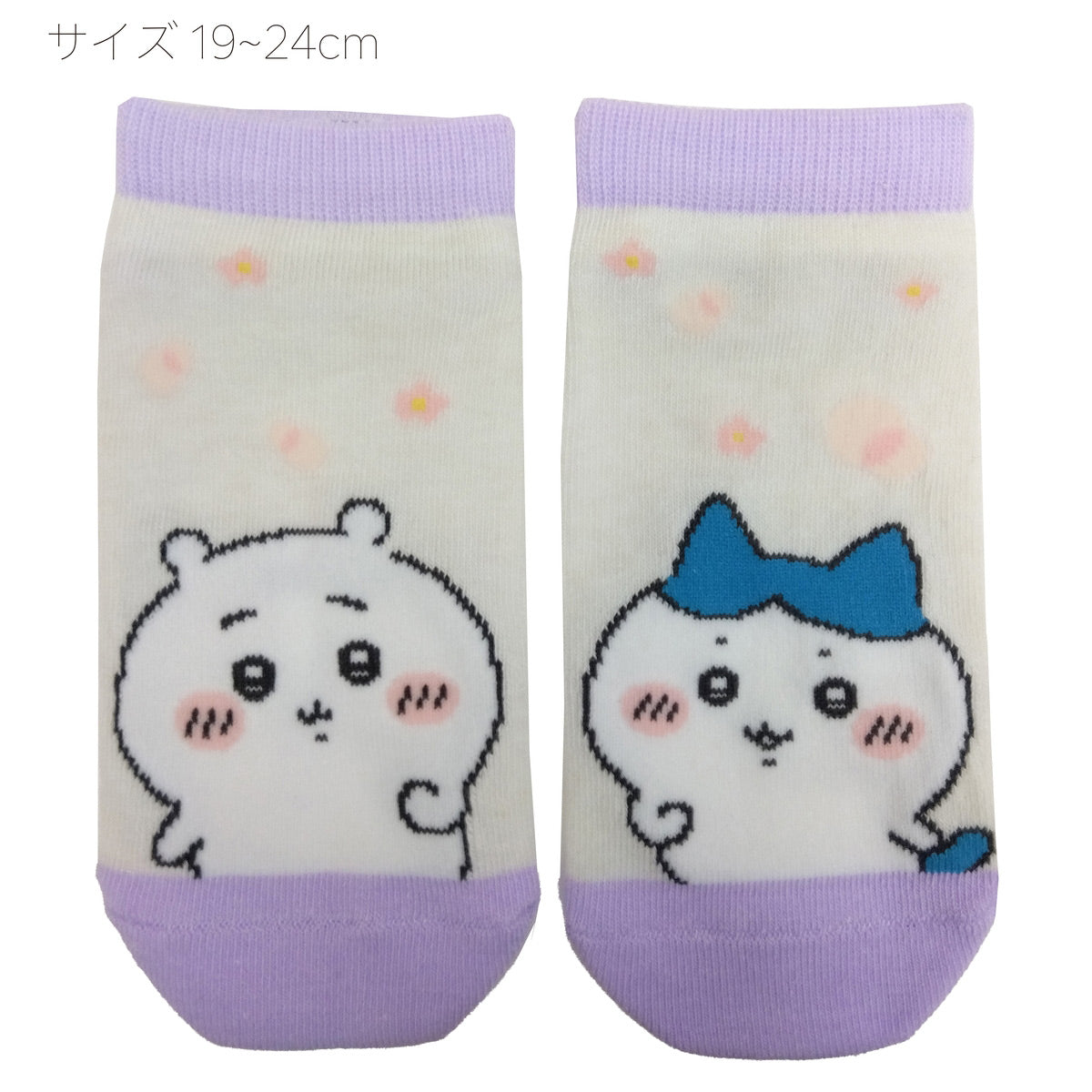 ちいかわ スニーカー丈ソックス(ちいかわハチワレ左右)