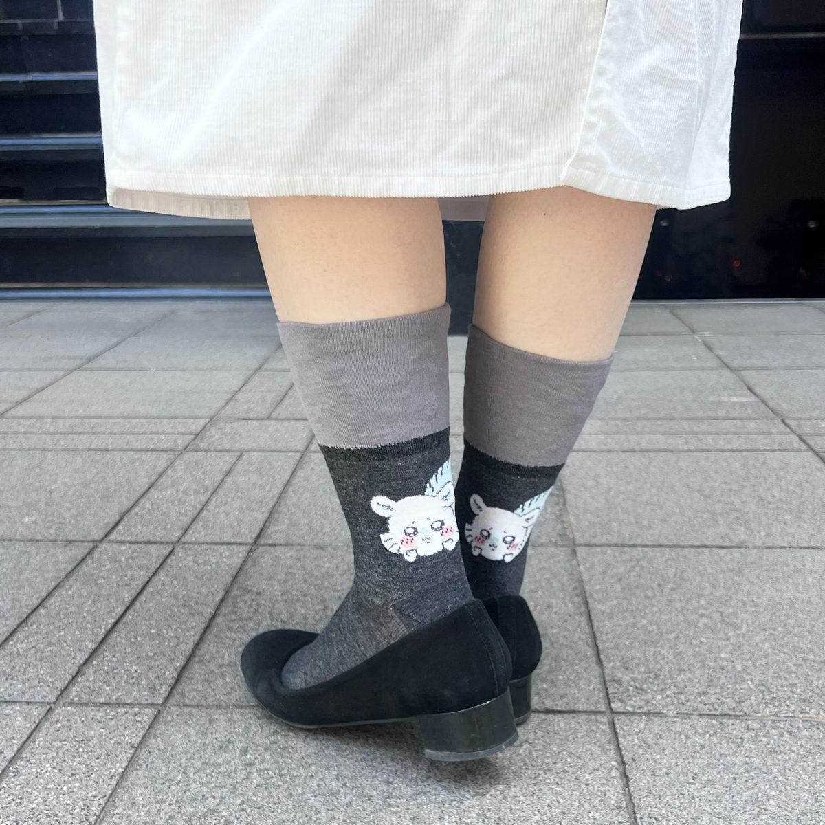 吉伊卡哇 翻边中筒袜(飞鼠)女士款