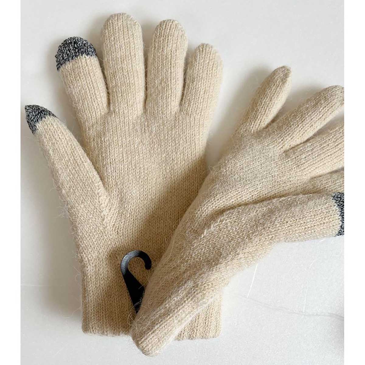 Chiikawa Smartphone-Compatible Cable Gloves (Chiikawa Face)