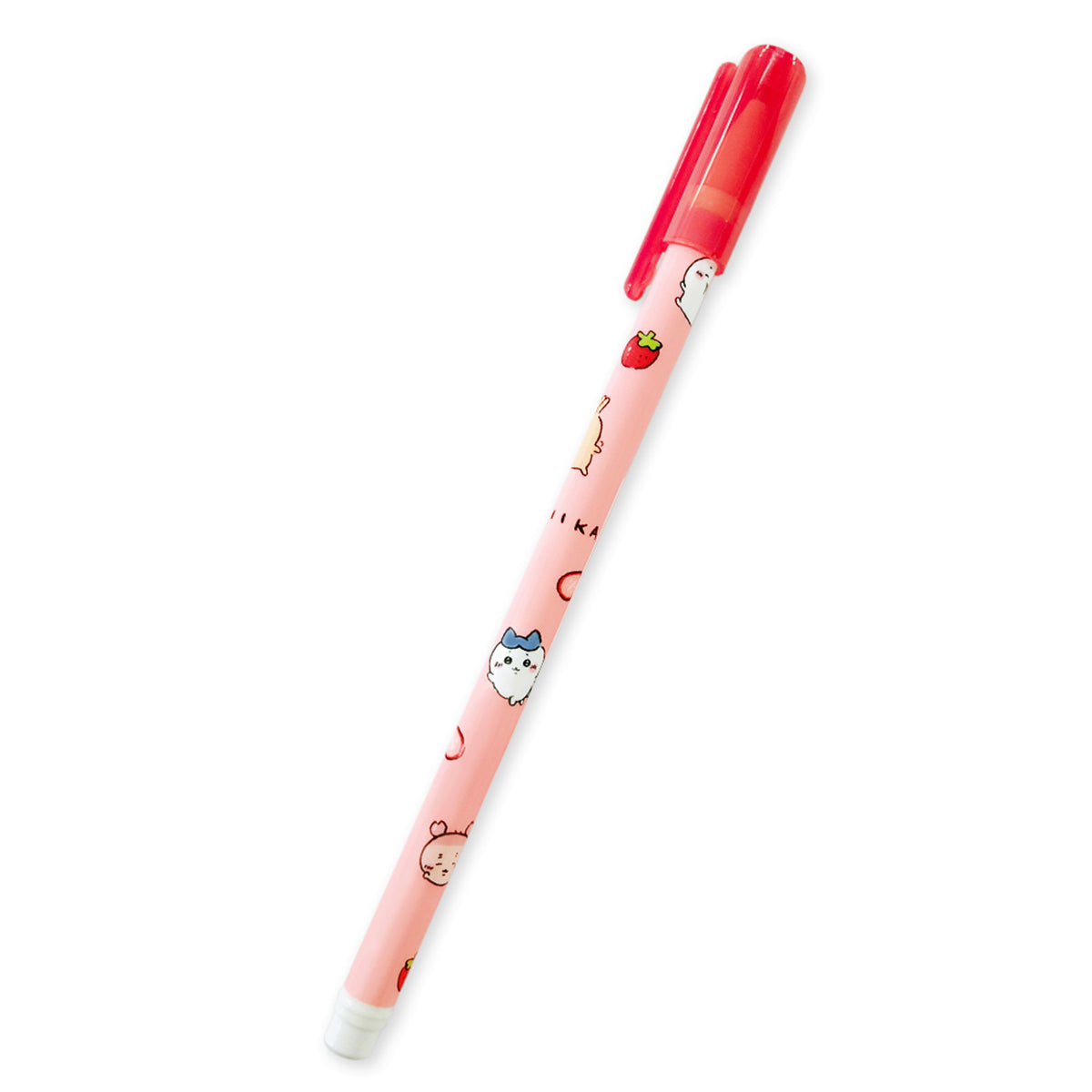 Chiikawa Cap Gel Pen (Red/Strawberry)