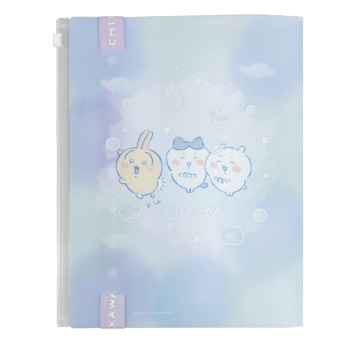 ちいかわ ロゴテープ付き6Pクリアファイル(キラキラシャボン玉)