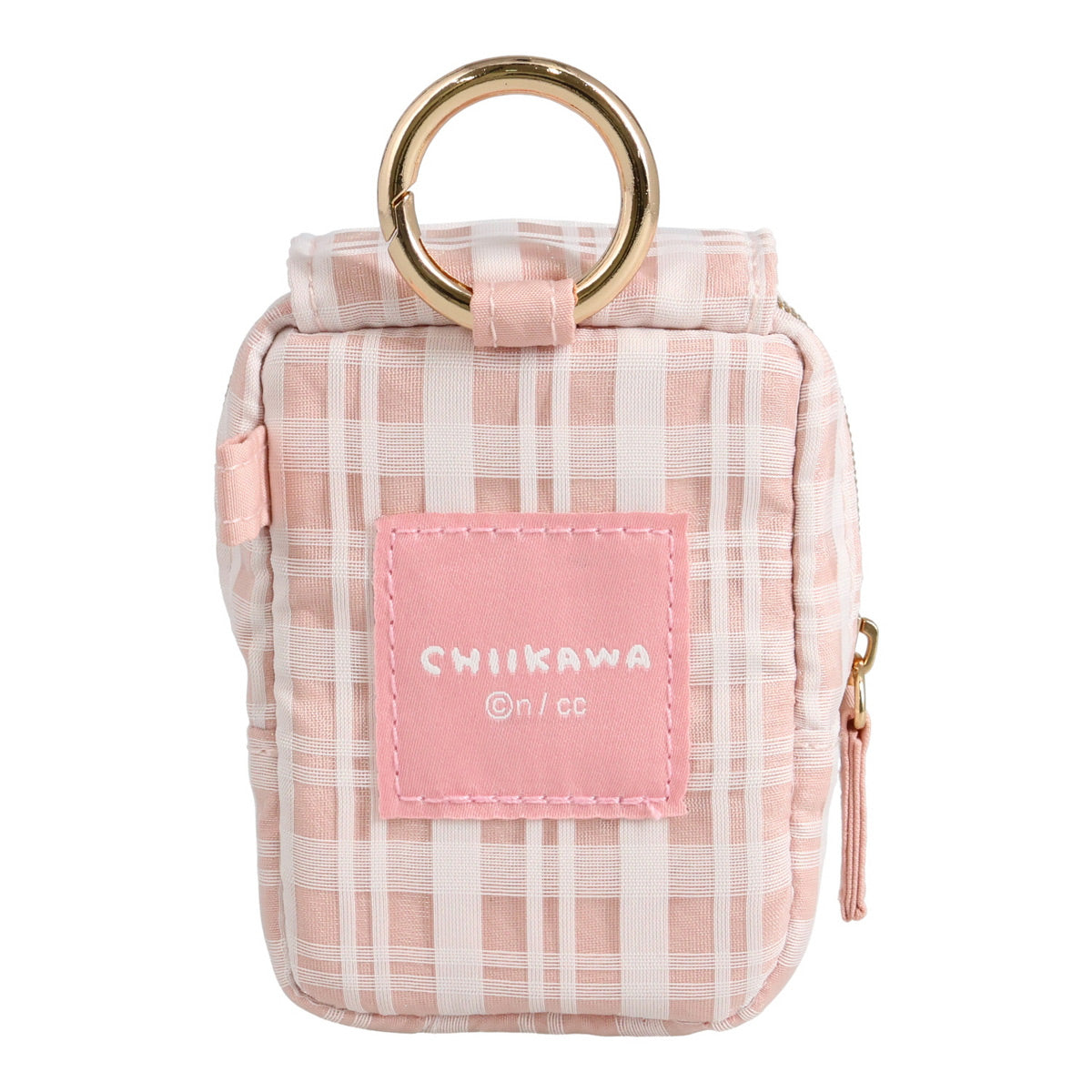 Chiikawa Mini Pouch with Carabiner (Checkered / Chiikawa)