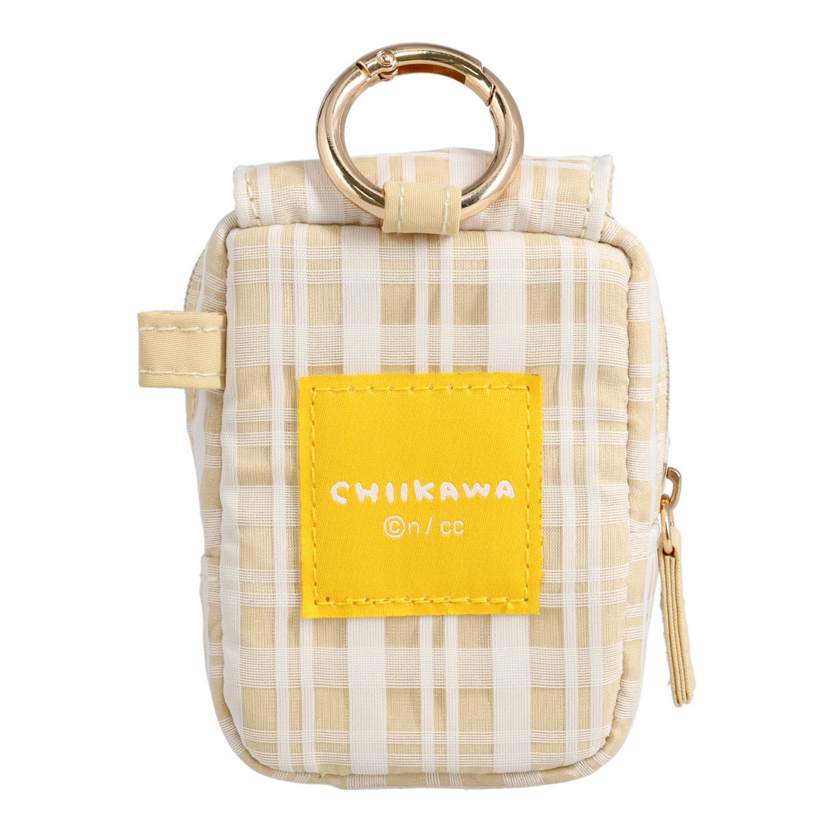 Chiikawa Mini Pouch with Carabiner (Checkered / Usagi)