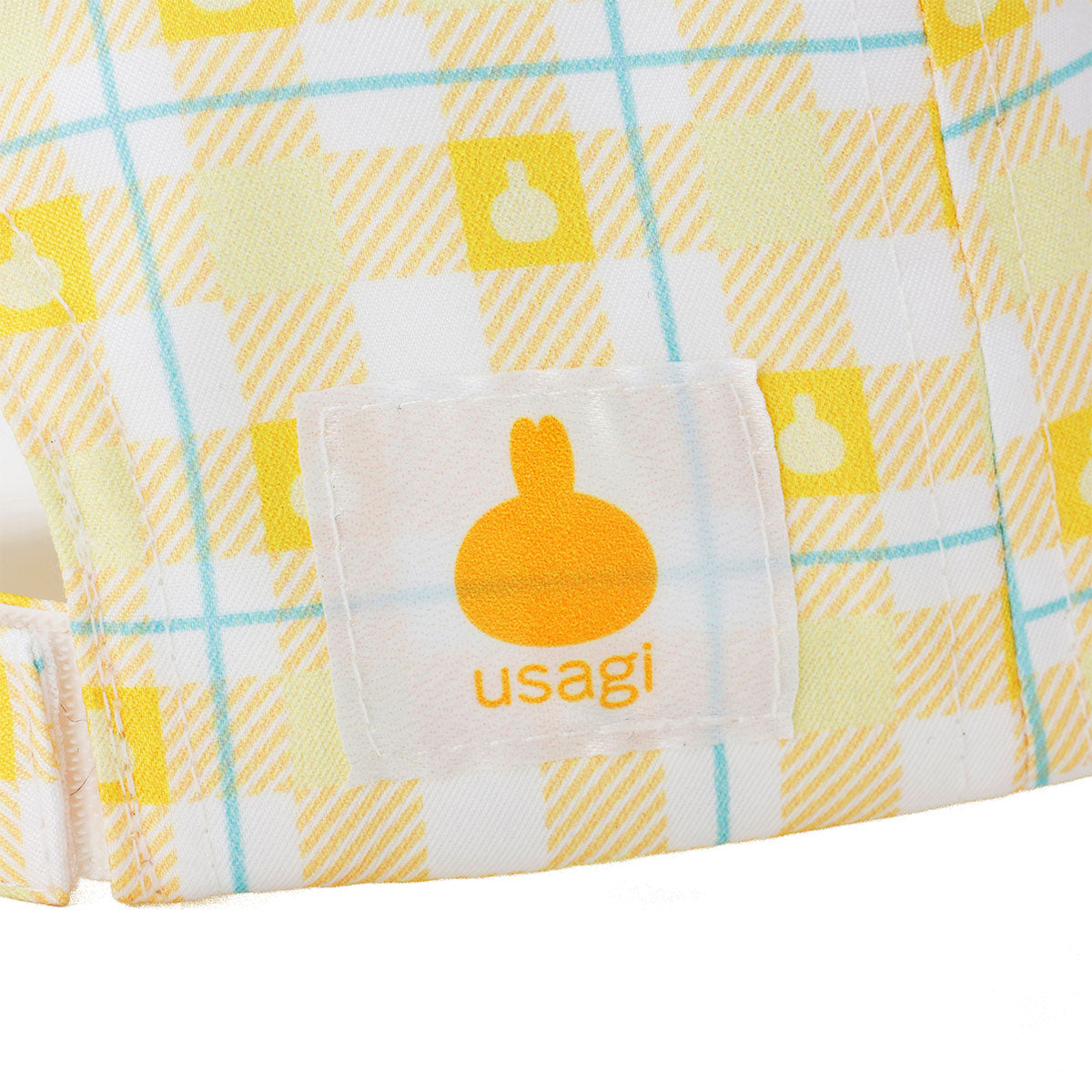 吉伊卡哇 格子系列帽子 乌萨奇 黄色