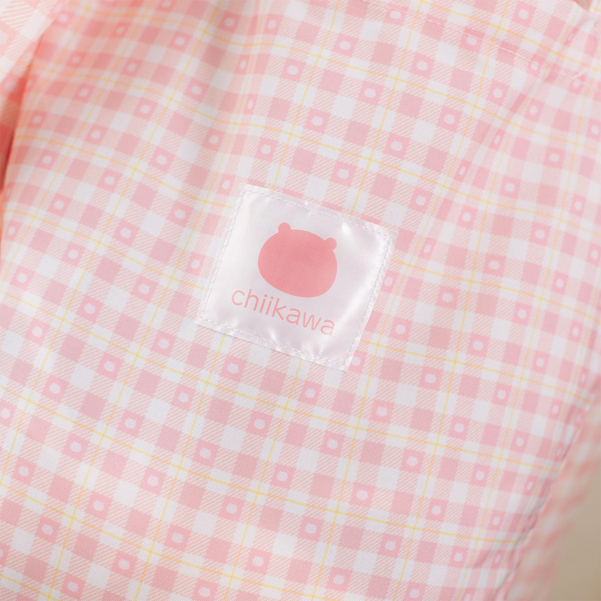 ちいかわ チェックシリーズ トートバッグ(チャーム付き)ちいかわ ピンク