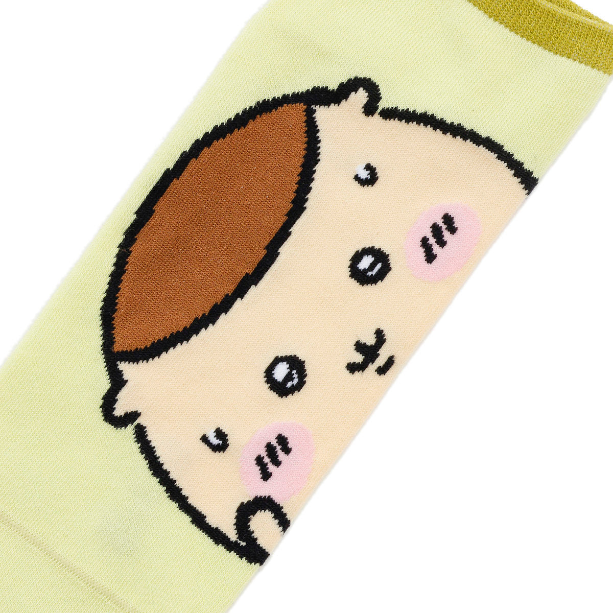 Chiikawa Crew Socks Kurimanju Close-Up Light Green