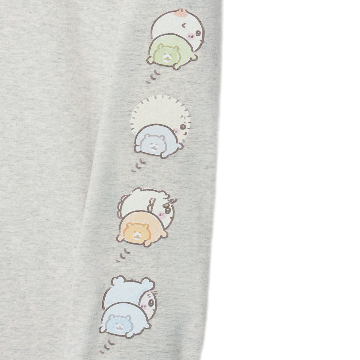 치이카와 Chiikawa Baby 긴팔 티셔츠 "엉덩이" 오트밀