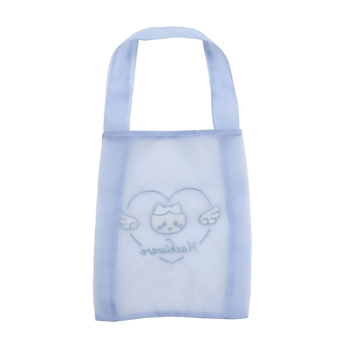 ちいかわ Go!HARAJUKU オーガンジーバッグ リボンリボン ハチワレ ブルー