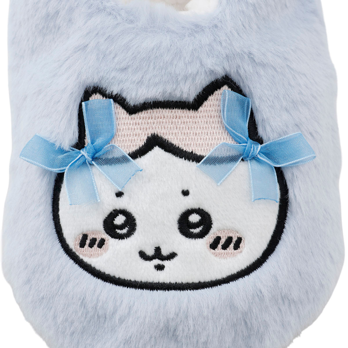 ちいかわ ルームシューズ ハチワレリボン サックス