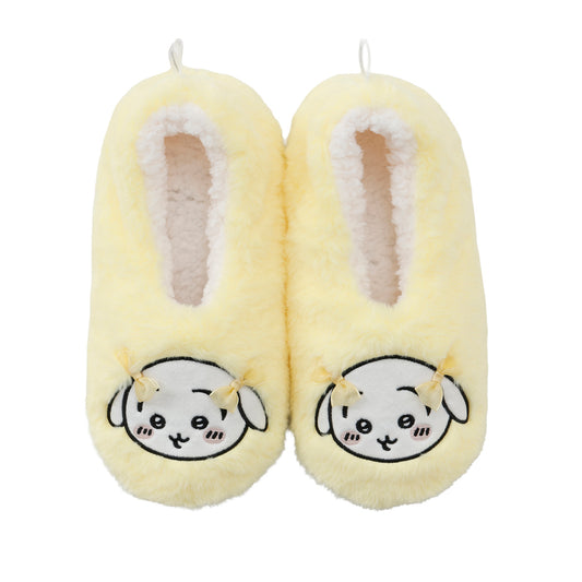 ちいかわ ルームシューズ うさぎリボン イエロー