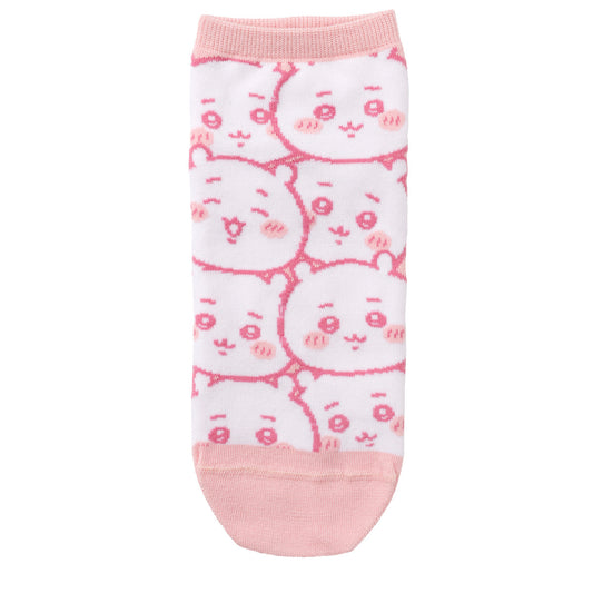 ちいかわ クルーソックス ちいかわいっぱい ピンク