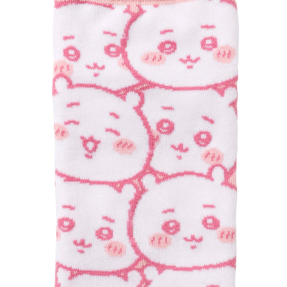ちいかわ クルーソックス ちいかわいっぱい ピンク