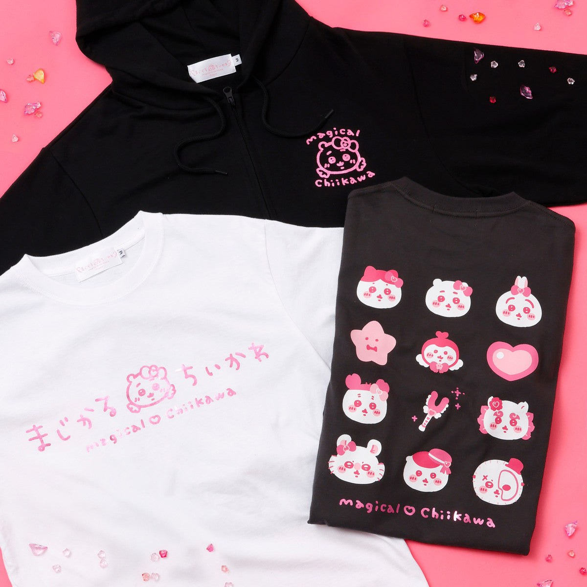 ちいかわ まじかるちいかわ Tシャツ キラキラ ホワイト