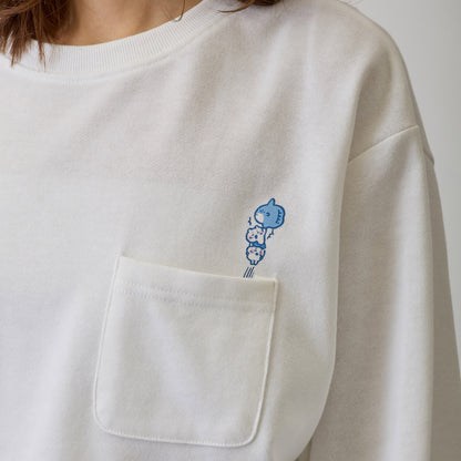 ちいかわ スウェット 肩車ジャンプ ホワイト