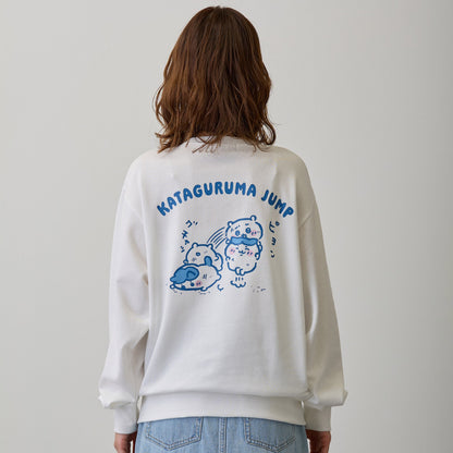 ちいかわ スウェット 肩車ジャンプ ホワイト