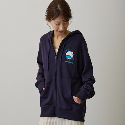 ちいかわ ZIPパーカー 試験だ ネイビー