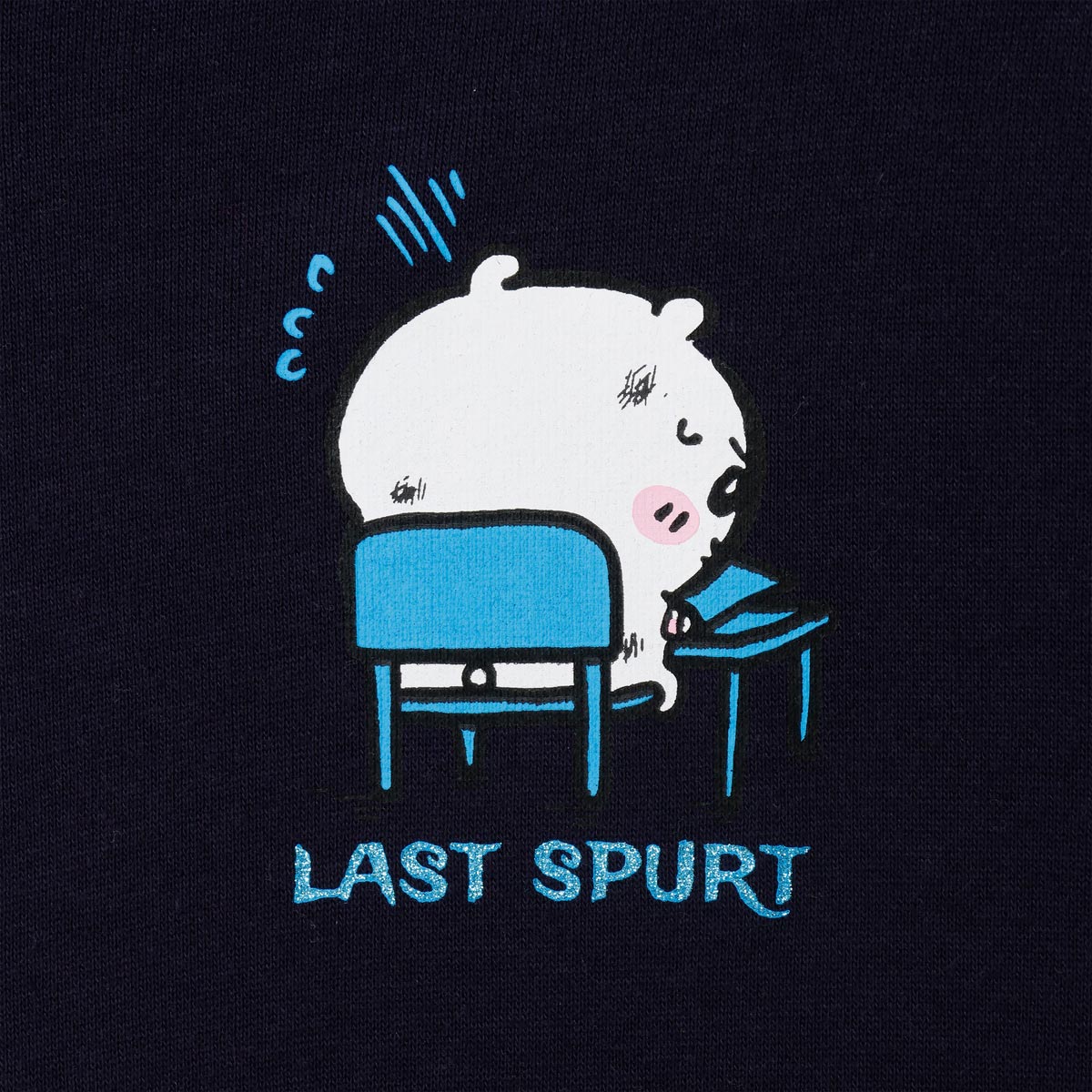 ちいかわ ZIPパーカー 試験だ ネイビー