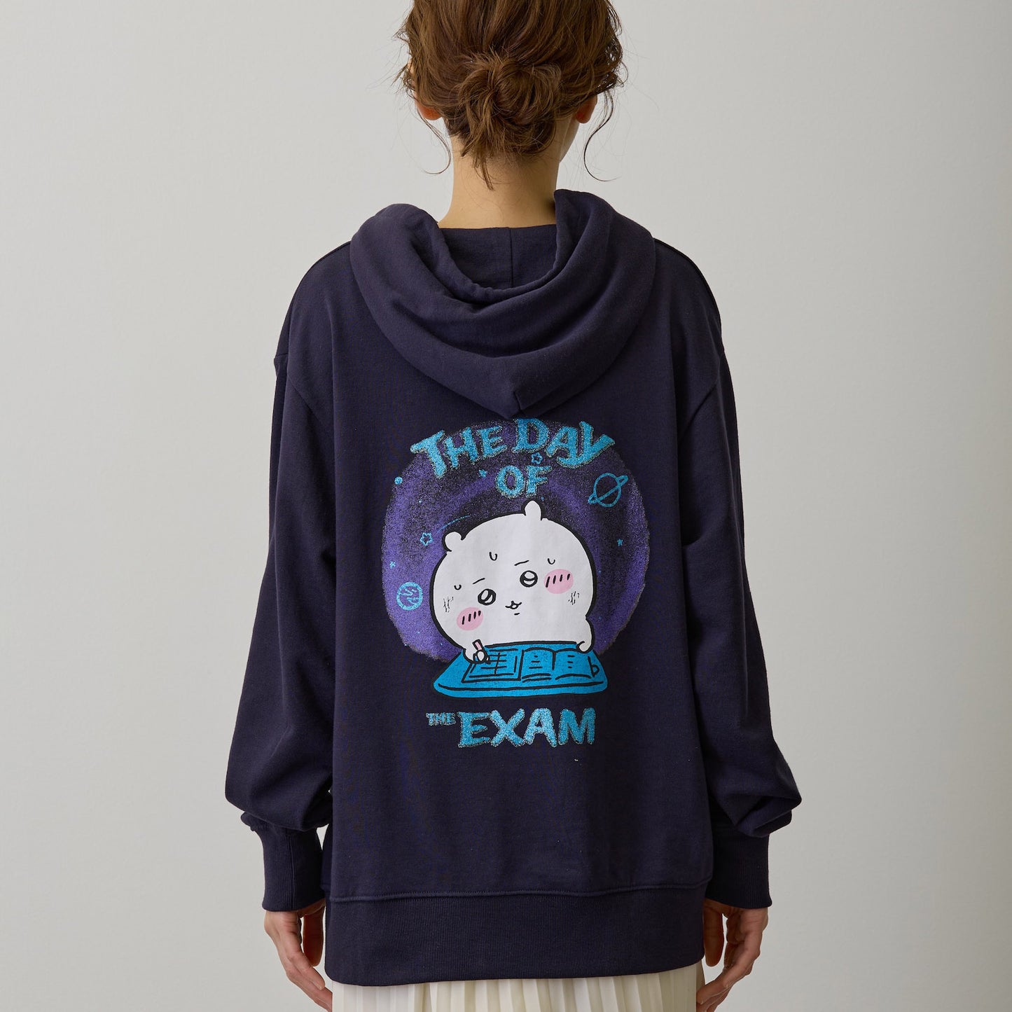 ちいかわ ZIPパーカー 試験だ ネイビー