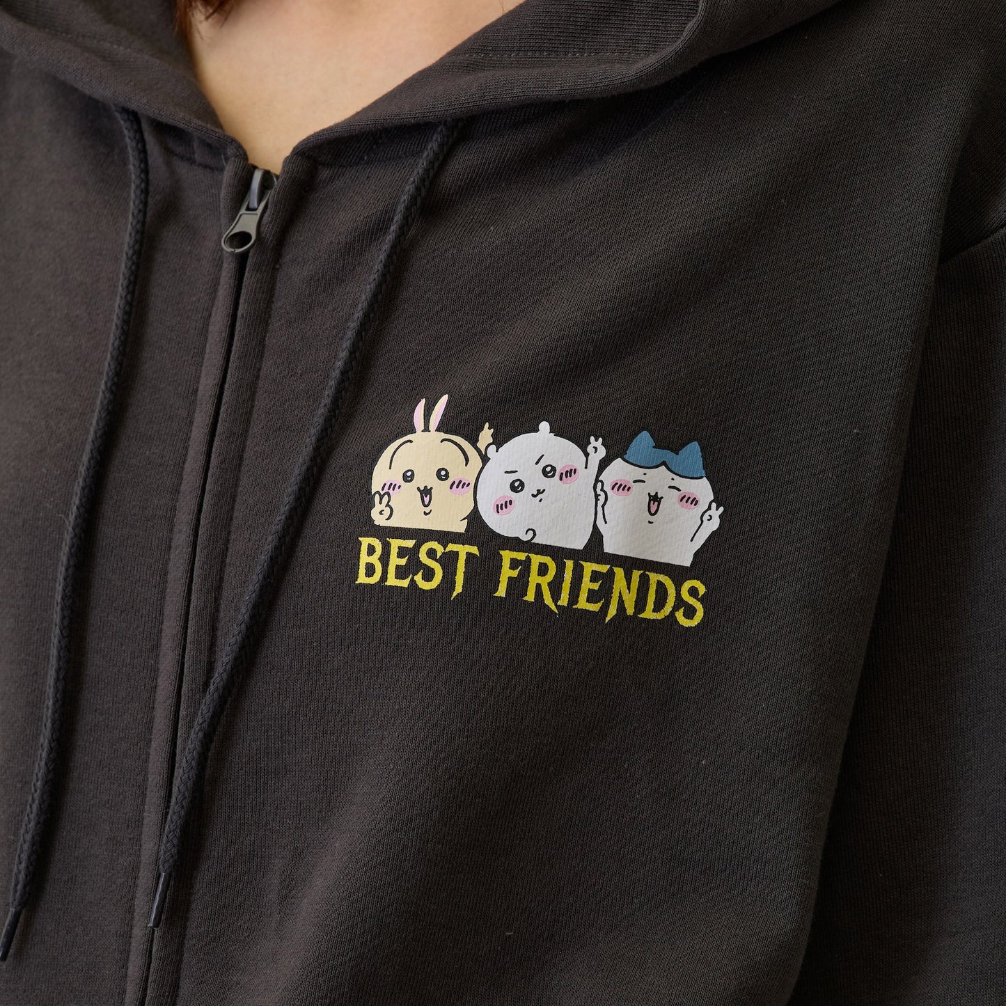 ちいかわ ZIPパーカー 仲良しトリオ スミ