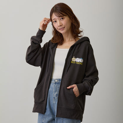 ちいかわ ZIPパーカー 仲良しトリオ スミ