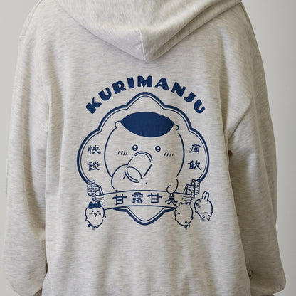 ちいかわ ZIPパーカー 福寿円満 アッシュ