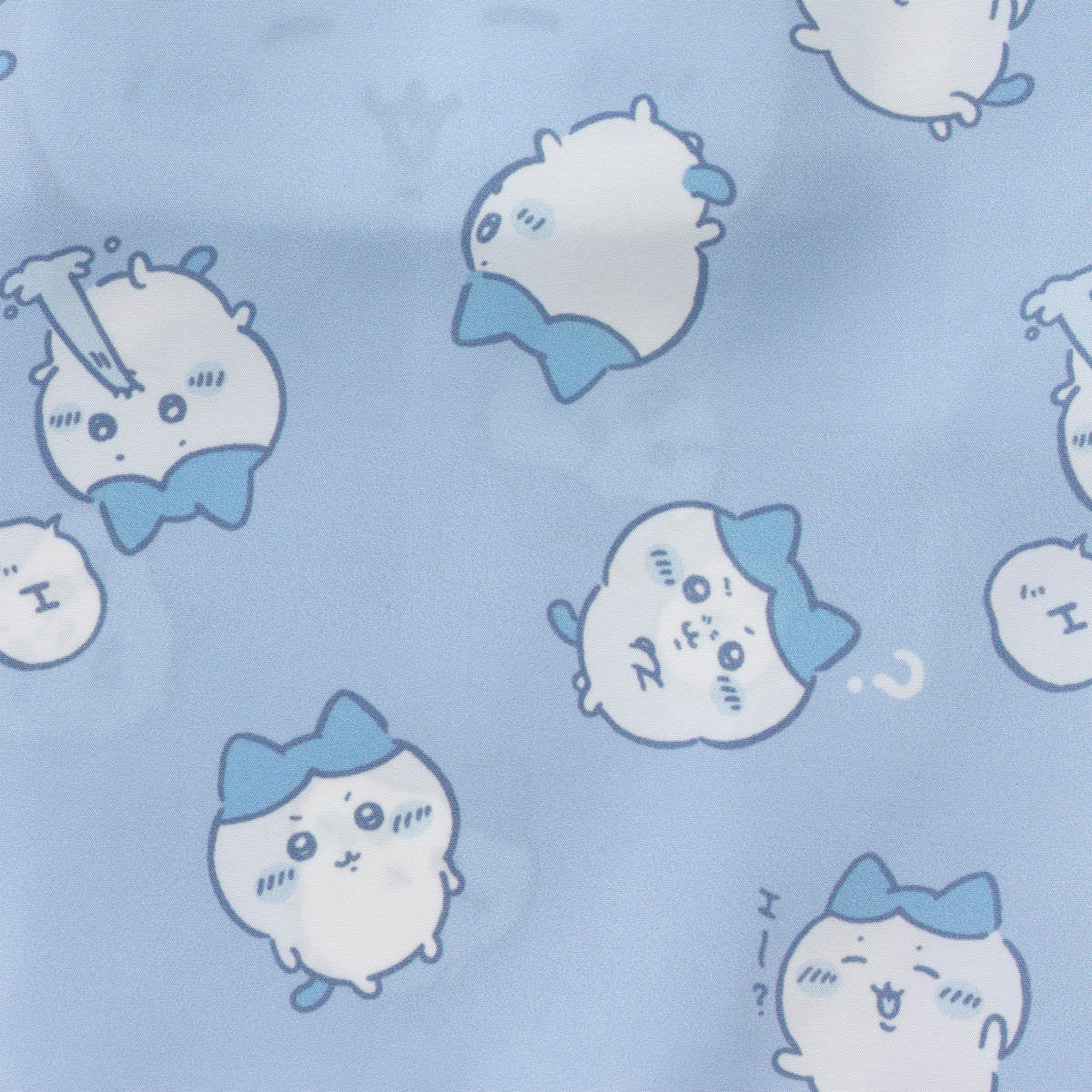 ちいかわ エコバッグ ハチワレ総柄 ブルー